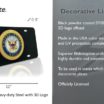 Navy Black Metal License Plate image 4