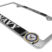 Navy 3D Chrome Metal License Plate Frame image 5
