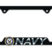 Navy 3D Black Metal Cutout License Plate Frame image 1