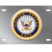Navy Seal on Stainless Steel License Plate image 2