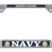Full-Color US Navy License Open Plate Frame image 1