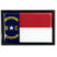 North Carolina Flag Black Metal Car Emblem image 1