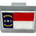 North Carolina Chrome Flag Brushed Chrome Hitch Cover image 2