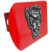 North Carolina State Wolfie Red Metal Hitch Cover image 1