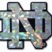 Notre Dame Silver 3D Reflective Decal image 1
