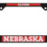 Nebraska Alumni Black 3D License Plate Frame image 1