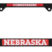 Nebraska Cornhuskers Black 3D License Plate Frame image 1