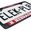 Nebraska Cornhuskers Alumni Black License Plate Frame image 2