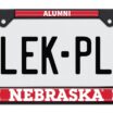 Nebraska Cornhuskers Alumni Black License Plate Frame image 4