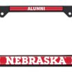 Nebraska Cornhuskers Alumni Black License Plate Frame image 1