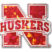 University Nebraska Red 3D Reflective Decal image 1