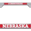 Nebraska Cornhuskers Chrome License Plate Frame image 1