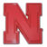 University of Nebraska Red Powder-Coated Emblem image 1