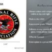 NRA Eagle Seal Reflective Decal image 3