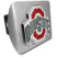 Ohio State Color Brushed Chrome Hitch Cover image 1