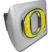 Oregon Yellow "O" Brushed Metal Hitch Cover image 1