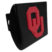 University of Oklahoma Red Black Chrome Hitch Cover image 1