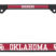 University of Oklahoma Sooners Black  License Plate Frame image 1