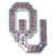 University of Oklahoma Pink Crystal Chrome Emblem image 1