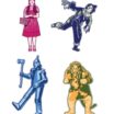 Wizard of Oz Characters Decal 4-pack image 1