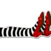 Wizard of Oz Ruby Slippers Reflective Decal image 1