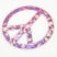 Peace Sign Pink Reflective Decal image 6