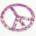 Peace Sign Pink Reflective Decal image 3