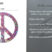 Peace Sign Pink Reflective Decal image 4