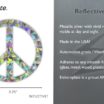Reflective Silver Peace Sign Decal image 3