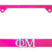 Phi Mu Pink License Plate Frame image 1