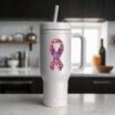 Pink Ribbon Reflective Decal image 4
