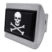 Pirate Flag Brushed Chrome Hitch Cover image 3