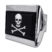 Pirate Flag Chrome Hitch Cover image 2