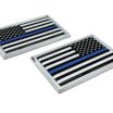 Police Flag Chrome Emblem 2-Pack image 8