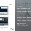 Police Flag Chrome Emblem 2-Pack image 5