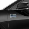 Police Flag Chrome Emblem 2-Pack image 3