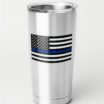 Thin Blue Line Police American Flag Reflective Decal image 7