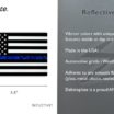Thin Blue Line Police American Flag Reflective Decal image 4