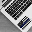 Thin Blue Line Police American Flag Reflective Decal image 5