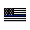 Thin Blue Line Police American Flag Reflective Decal image 1