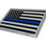 Small Police Flag Chrome Emblem image 3