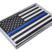 Small Police Flag Chrome Emblem image 2