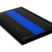 Police Thin Blue Line Black Metal Car Emblem image 2