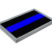 Police Thin Blue Line Chrome Metal Car Emblem image 2
