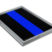 Police Thin Blue Line Chrome Metal Car Emblem image 3