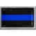 Police Thin Blue Line Chrome Metal Car Emblem image 1