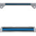 Police Blue Line Open Chrome License Plate Frame image 1
