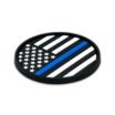Police & USA Flag Silicone Car Coasters image 6