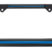 Police Thin Blue Line Black License Plate Frame image 1