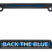 Back the Blue Black Plastic Open License Plate Frame image 1